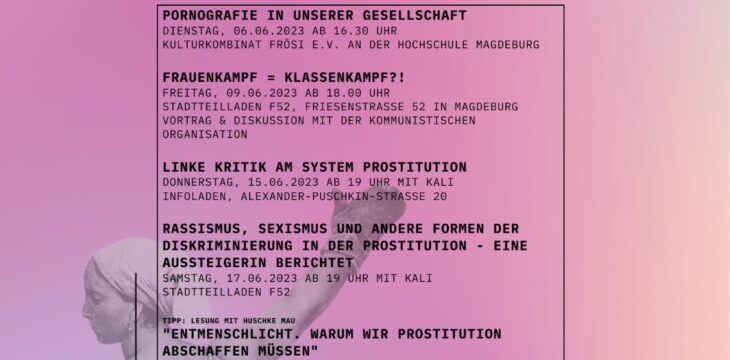 Veranstaltungensreihe: Kein Herz für Freier – Prostitutionskritischer Sommer 2024